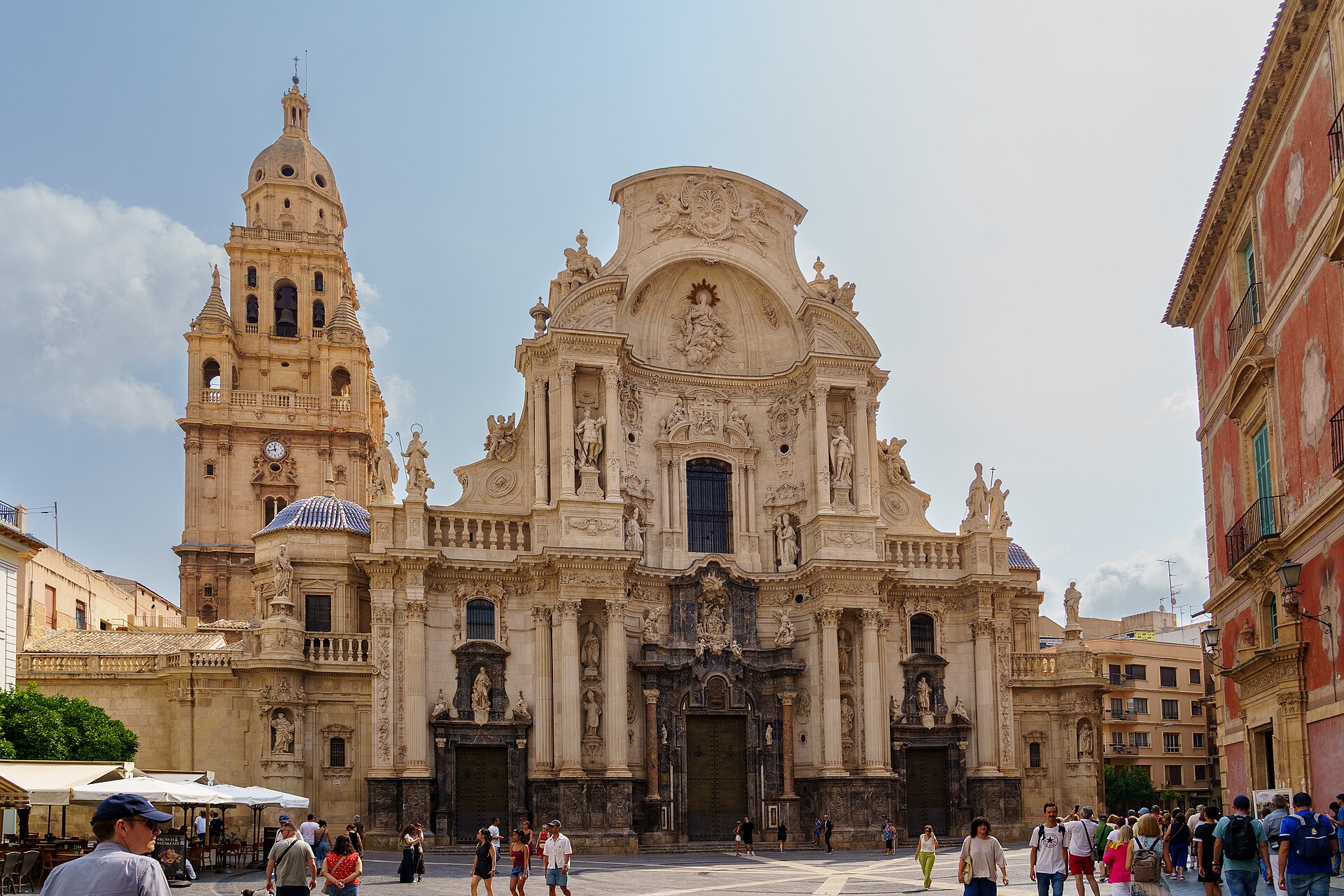 Fachada de la catedral de Murcia