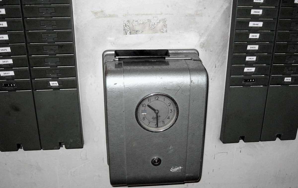 Reloj para fichar