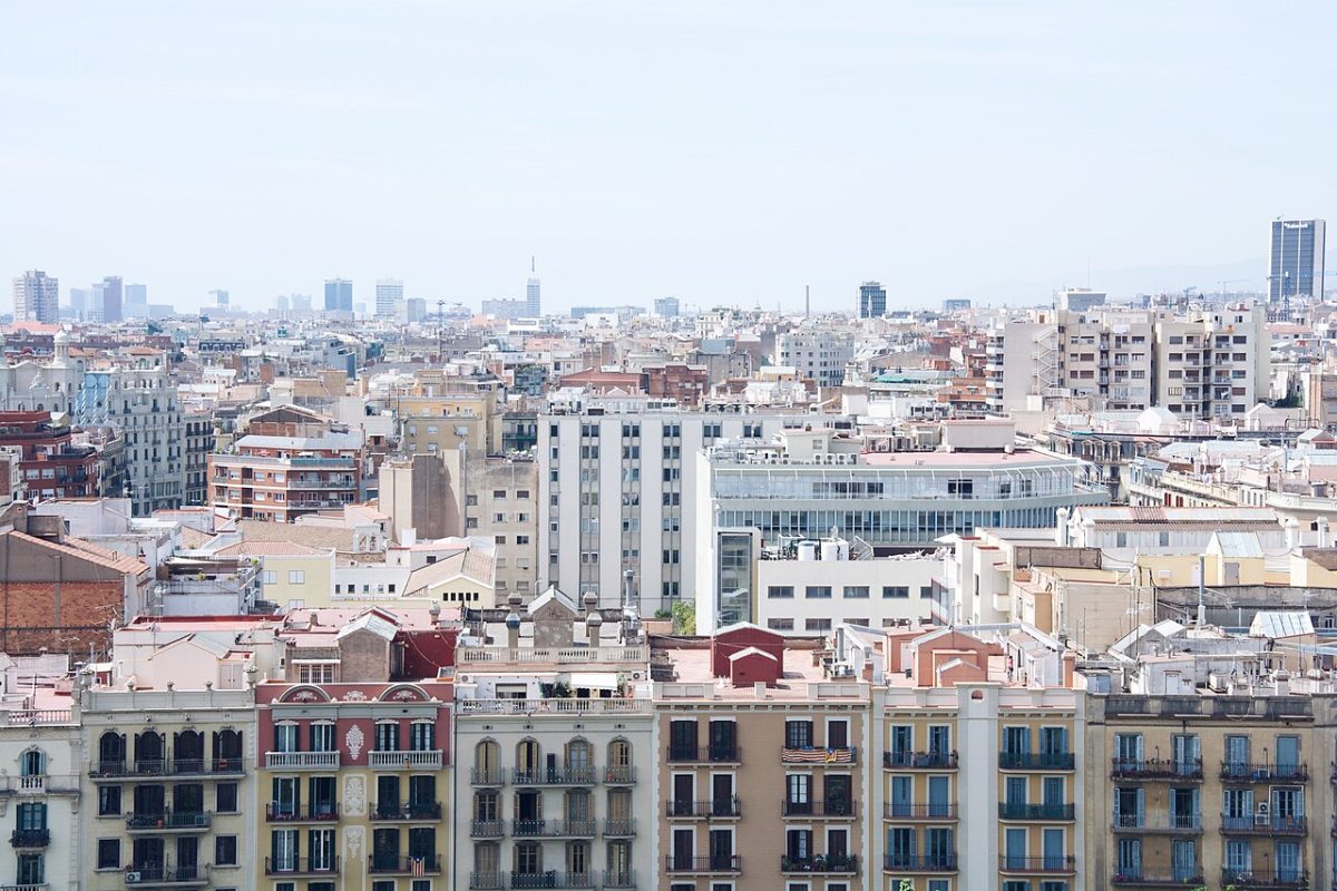 Tejados de Barcelona vistos desde la Sagrada Família