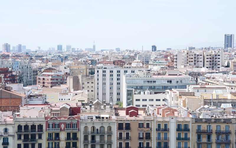 Tejados de Barcelona vistos desde la Sagrada Família